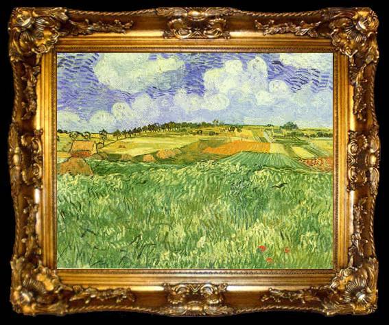 framed  Vincent Van Gogh Plain Near Auvers, ta009-2